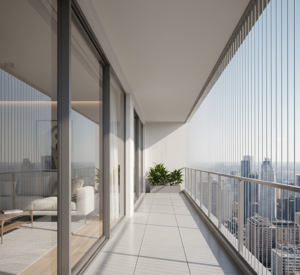 Invisible Grills for Balcony